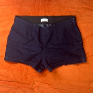 JESSICA SIMPSON Dark Wash Blue Indigo Side Zip Shorts Hot Pants Sz 29
